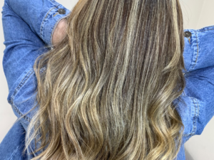 Mechas na touca